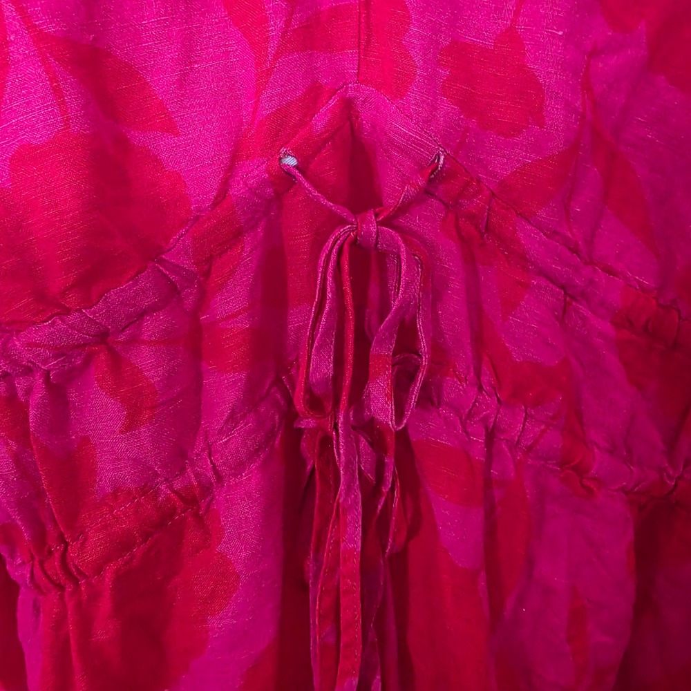 Kate Spade New York Target Pink Red Floral V-Neck Midi Dress 3X NWT Soft Girl - Picture 4 of 9
